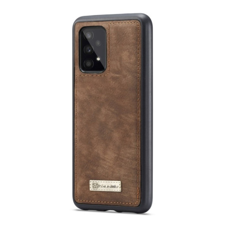 Кожаный чехол- кошелек CaseMe-008 Detachable Multifunctional на Samsung Galaxy A53 5G - коричневый