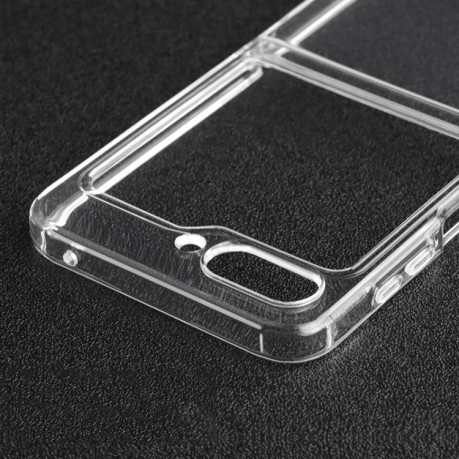Противоударный чехол Hinge Airbag для Samsung Galaxy Flip 5 - прозрачный