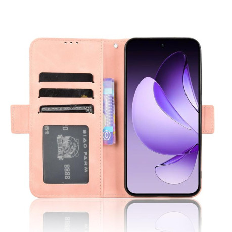 Чехол-книжка Skin Feel Calf на OPPO Reno13 5G Global - розовый
