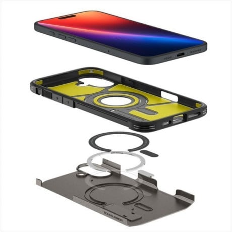 Оригинальный чехол Spigen Tough Armor Mag (Magsafe) на iPhone 16 - Gunmetal