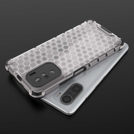 Противоударный чехол Honeycomb на Xiaomi Mi 11i/Poco F3/Redmi K40/K40 Pro - синий