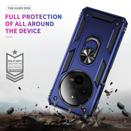 Протиударний чохол HMC 360 Degree Rotating Holder на Xiaomi Redmi 14C 4G/Poco C75/Redmi A4 5G - синій
