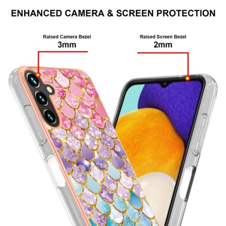 Противоударный чехол Electroplating IMD для Samsung Galaxy A04s/A13 5G - Colorful Scales