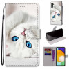 Чохол-книжка Coloured Drawing Cross для Samsung Galaxy A04s/A13 5G - White Kitten