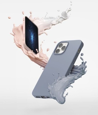 Оригинальный чехол Ringke Air S на iPhone 12 Pro Max - blue-grey