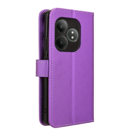Чехол-книжка Diamond Texture для Realme GT Neo6 SE 5G - фиолетовый