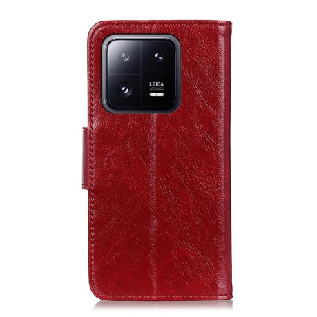 Чохол-книжка Nappa Texture на Xiaomi 13 Pro - червоний