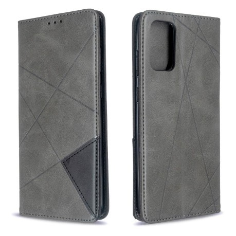 Чохол-книжка Rhombus Texture на Samsung Galaxy S20+Plus-сірий