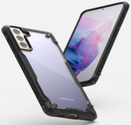 Оригинальный чехол Ringke Fusion X Design durable на Samsung Galaxy S21 Plus - black