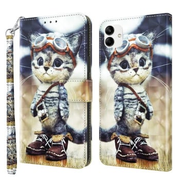 Чехол-книжка 3D Painting для Samsung Galaxy A04 3D - Naughty Cat