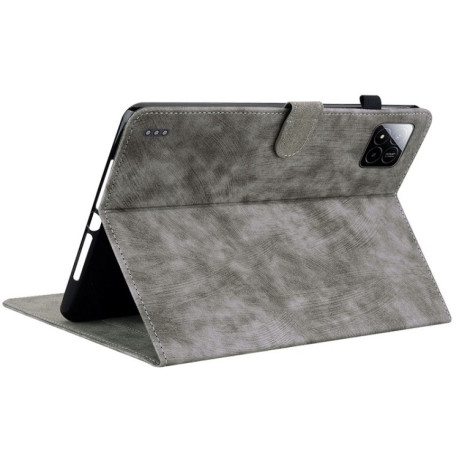 Чехол-книжка Embossed Tiger Pattern Leather для Xiaomi Pad 7 / Pad 7 Pro - серый
