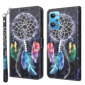 Чохол-книжка 3D Painting для Realme GT2 / GT Neo2 / GT Neo 3T - Colorful Dreamcatcher