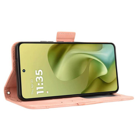 Чехол-книжка Skin Feel Calf на Motorola Moto G86 Power 5G - розовый