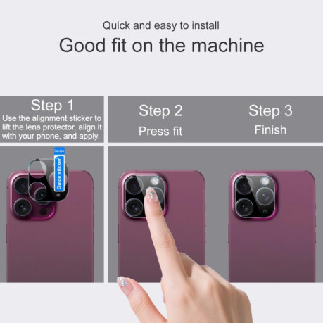 Защитное стекло на камеру imak High Definition на iPhone 17 Pro - черное