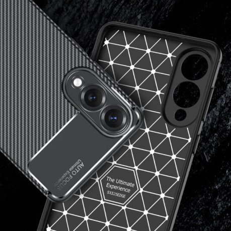 Ударозахисний чохол HMC Carbon Fiber Texture Samsung Galaxy S25 Edge 5G - чорний