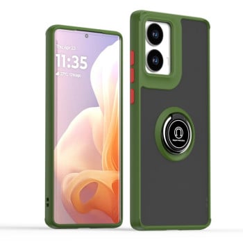 Противоударный чехол Q Shadow 1 Series TPU + PC на Motorola Moto G85 - зеленый