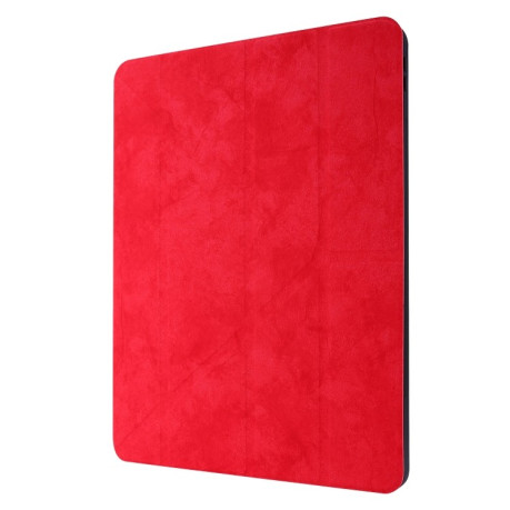 Чехол-книжка Silk Texture Horizontal Deformation Flip на iPad Pro 12.9 (2020) - красный