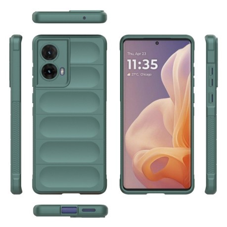Силіконовий чохол Magic Flannel для Motorola Moto G85 5G Global - зелений