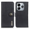 Чехол-книжка KHAZNEH Cowhide Texture на Xiaomi Redmi Note 14 4G 164.48mm - черный