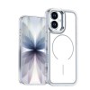 Двухцветный чехол Bright Shadow Two-color MagSafe для iPhone 17 — белый