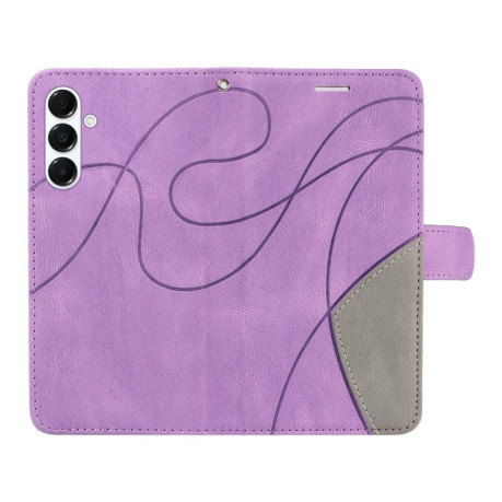 Чохол-книжка Dual-color Splicing Flip Leather  для Samsung Galaxy A26 5G - фіолетовий