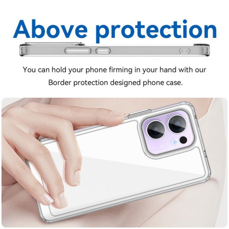 Протиударний чохол Colorful Acrylic Series для OPPO Reno13 F /Reno13 FS - прозорий