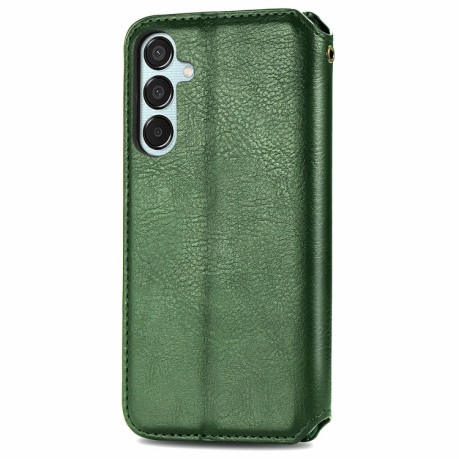 Чехол-книжка Cubic Grid для Samsung Galaxy M15 - зеленый