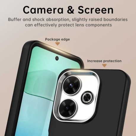 Чохол протиударний Colorful Acrylic Series для Xiaomi Poco M6 4G - чорний