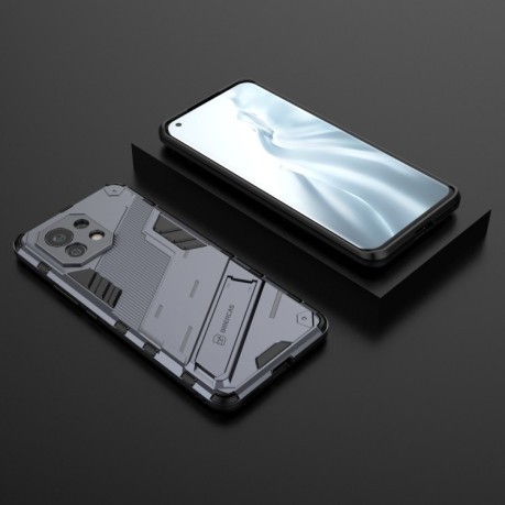 Противоударный чехол Punk Armor для Xiaomi Mi 11 - серый