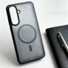 Чехол MagSafe Holder Armor гибрид на Samsung Galaxy A57 5G — матовый чёрный