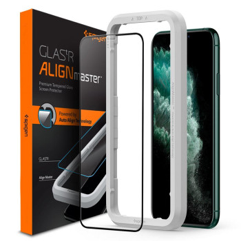 Каленое 3d защитное стекло Spigen Alm Glas Fc для IPhone 11 Pro Max