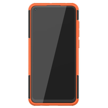 Противоударный чехол Tire Texture на Xiaomi Redmi 10X / Note 9 - оранжевый