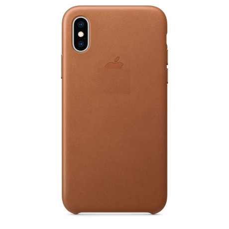 Шкіряний Чохол Leather Case Saddle Brown для iPhone X/Xs