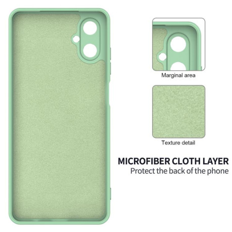 Силіконовий чохол Solid Color Liquid Silicone для Samsung Galaxy M06/F06 5G - зелений