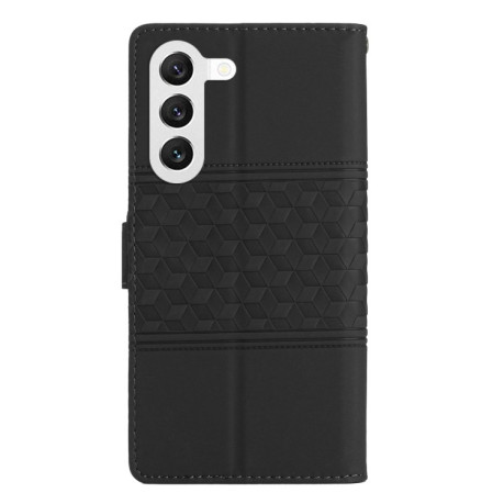 Чехол-книжка Diamond Embossed Skin Feel для Samsung Galaxy S23 5G - черный