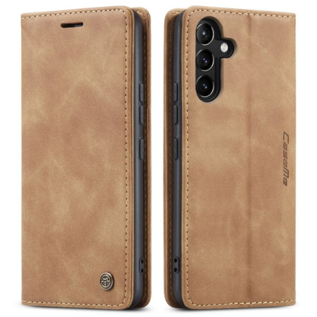 Кожаный чехол CaseMe-013 Multifunctional на Samsung Galaxy A54 - коричневый