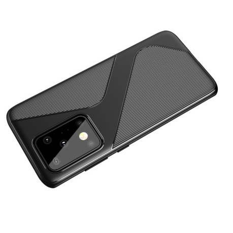 Чехол S-Shaped Soft TPU на Samsung Galaxy S20 Ultra-черный