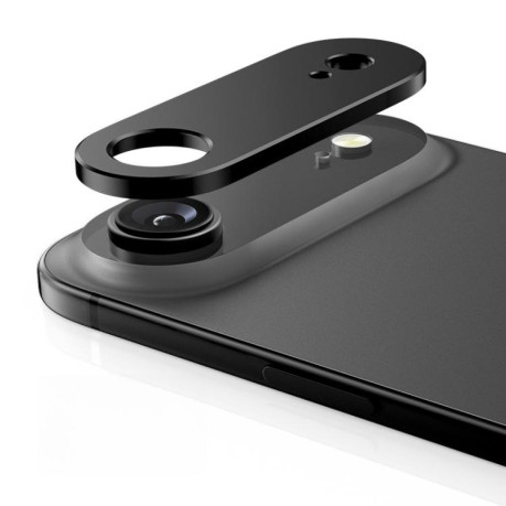 Защитное стекло на камеру Kalebol Metal Hollow Lens Protection Ring на iPhone Air - черное