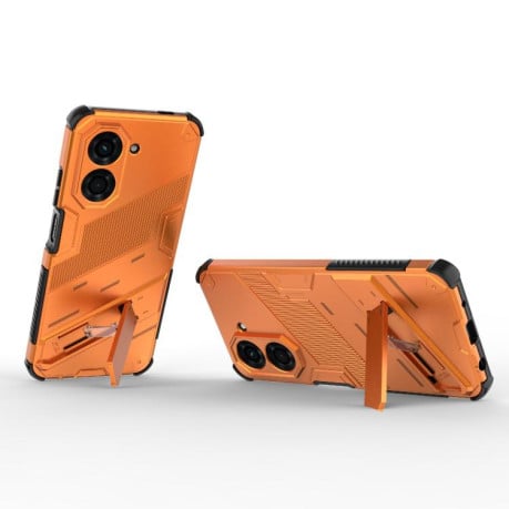 Противоударный чехол Punk Armor для Xiaomi Redmi A5 4G 171.1mm / Poco C71 5G - оранжевый