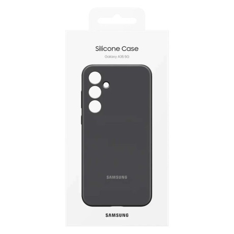 Оригінальний чохол Samsung Silicone Case для Samsung Galaxy A35 5G - black (EF-PA356TBEGWW)