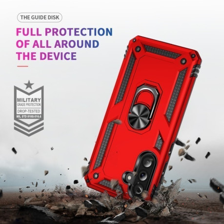 Протиударний чохол HMC 360 Degree Rotating Holder  для Samsung Galaxy A36 5G - червоний