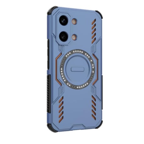 Протиударний чохол Butterfly Armor з MagSafe на Xiaomi Redmi Turbo 5 Max / Poco X8 Pro Max — синій