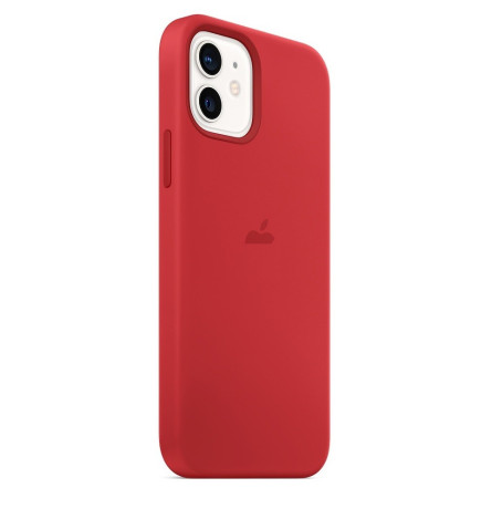 Силиконовый чехол Silicone Case Red на iPhone 12 mini (без MagSafe) - премиальное качество