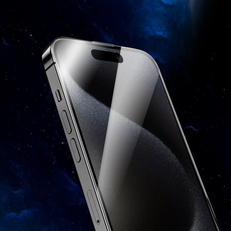 Захисне скло hoco A34 9D Large Arc Dustproof Diamond на iPhone 16 Pro