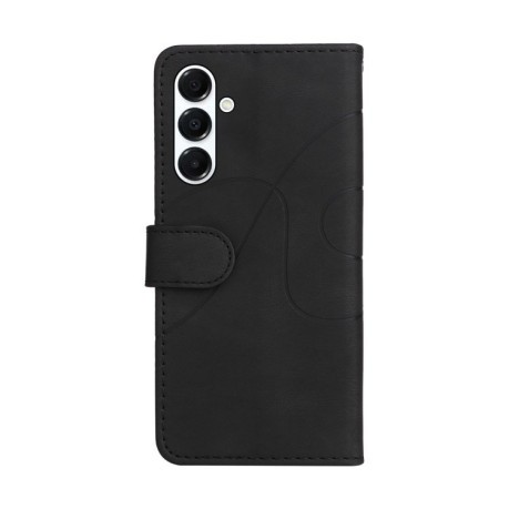 Чехол-книжка Dual-color Splicing Flip Leather для Samsung Galaxy A26 5G - черный