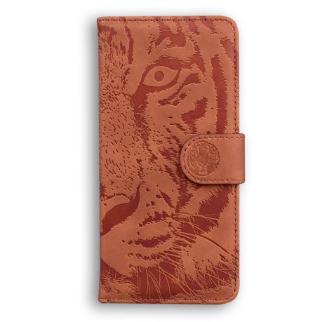 Чехол-книжка Tiger Embossing для Samsung Galaxy A05s - коричневый