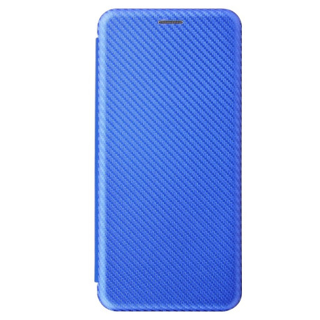 Чохол-книжка Carbon Fiber Texture Samsung Galaxy S21 Ultra - синій