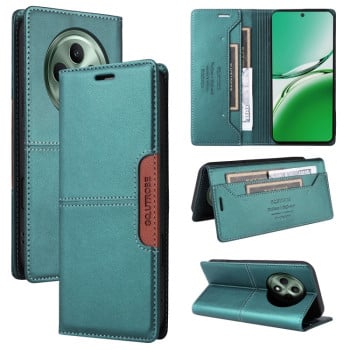 Чехол-книжка GQUTROBE G01 RFID Anti-theft Leather  для OPPO Reno12 F/12FS - зеленый