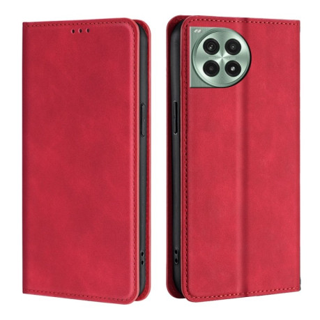 Чохол-книжка Retro Skin Feel Business Magnetic на OnePlus Ace 3 Pro 5G - червоний