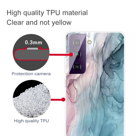 Противоударный чехол Marble Pattern для Samsung Galaxy S21 - Abstract Gray
